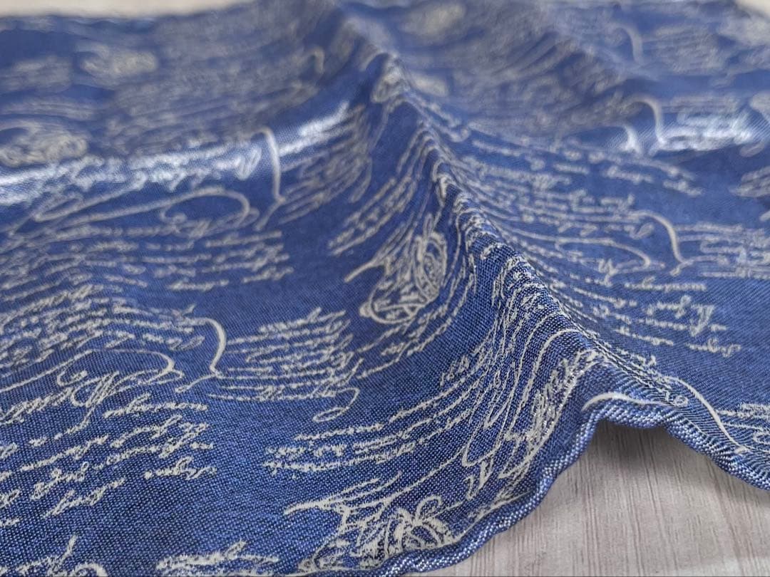 【未使用級】ベルルッティ　ハンカチ　スクリット　カリグラフィ　現行　近年モデル