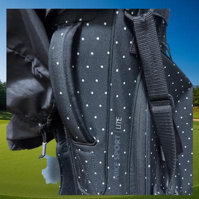 NIKE スポーツライト スタンド型 キャディバッグ ブラック ドット柄 匿名