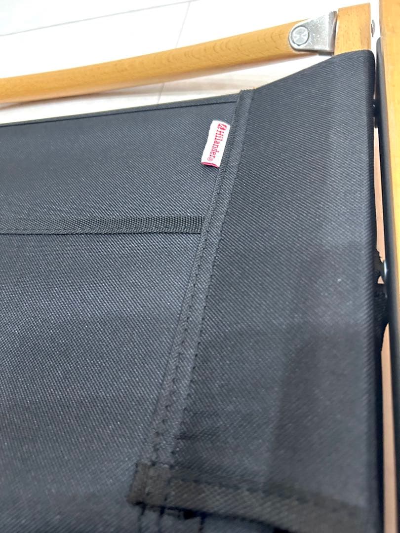 【Hilander】ハイランダー 折りたたみアウトドアチェア 黒 廃盤