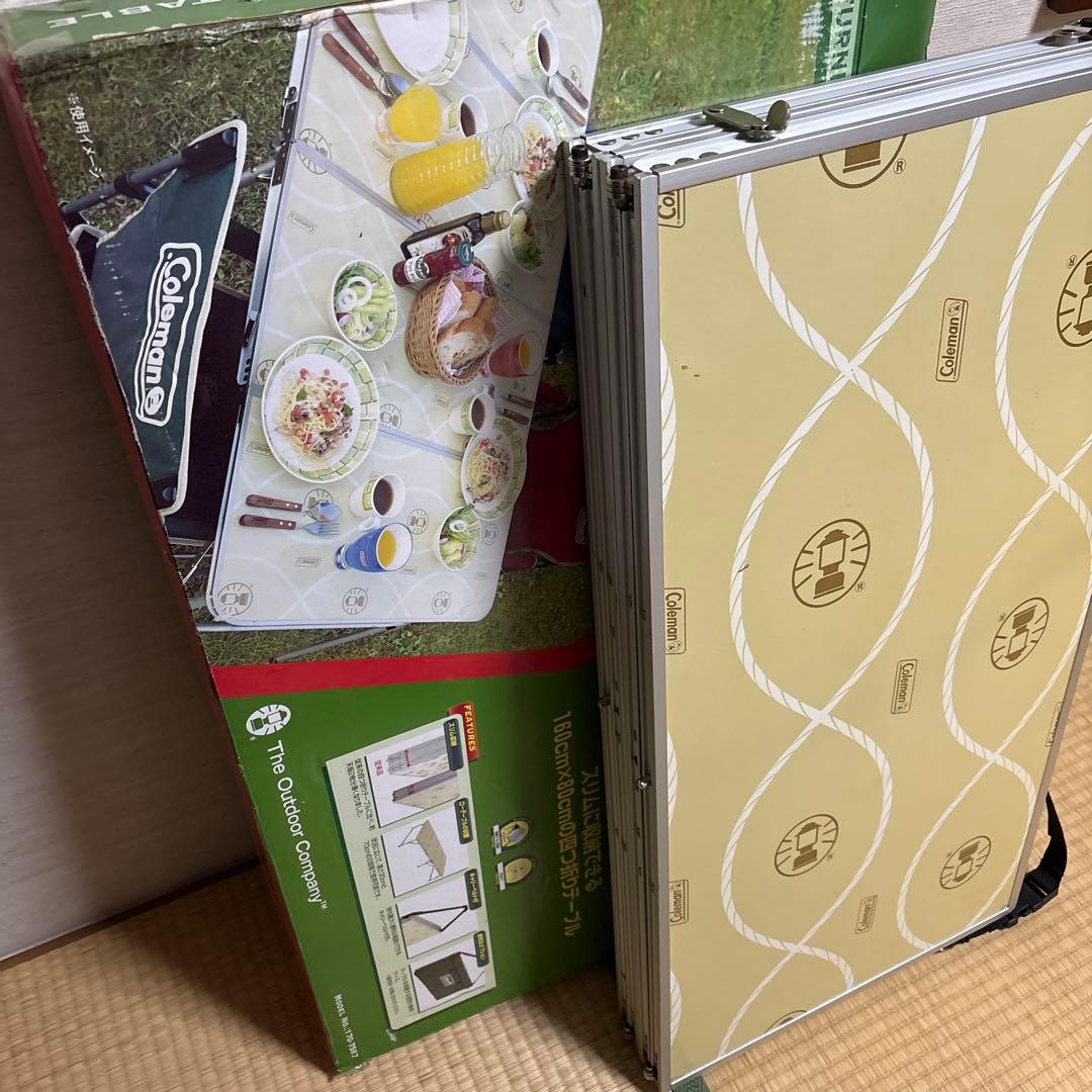 Coleman slim-4folding table キャリーベルト付き