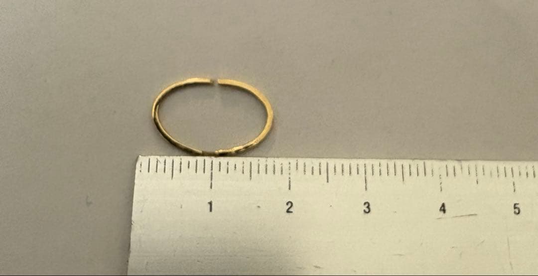 訳あり！！SHIHARA ゴールド フープピアス　18金