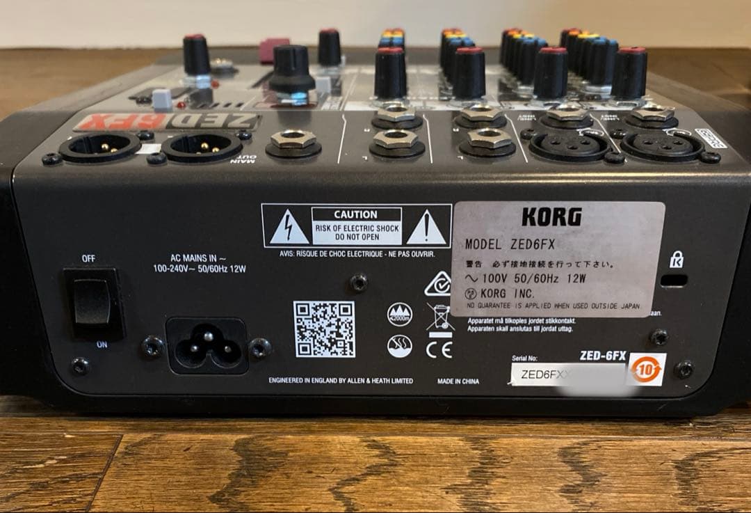 【ジャンク】 ALLEN & HEATH ZED-6FX アナログミキサー