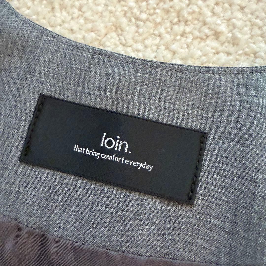 井川遥さん　loin. ロワン ウールベスト グレー 日本製 定価46,200円