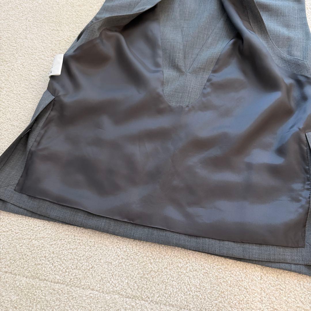 井川遥さん　loin. ロワン ウールベスト グレー 日本製 定価46,200円