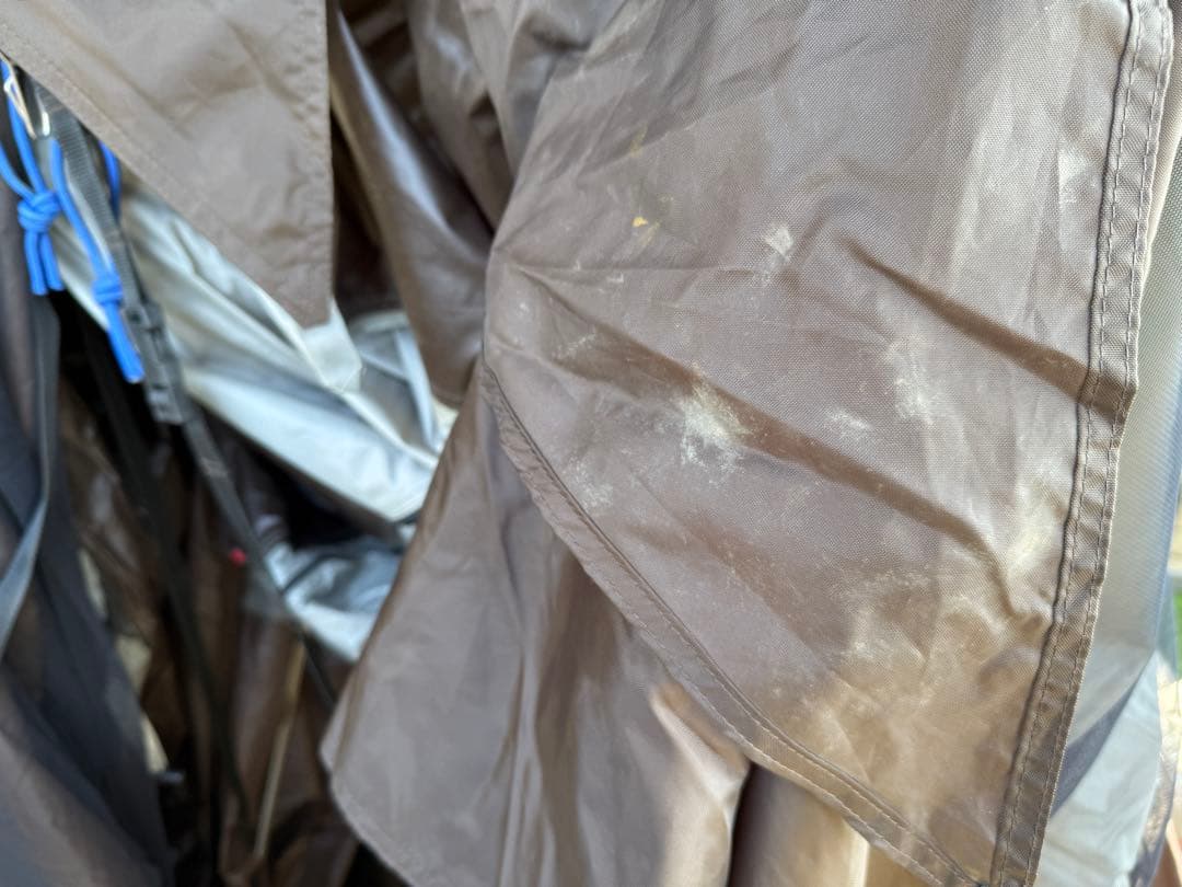 コールマン4Sワイド2ルームカーブ（ルーフフライ破損、キャノピーポール等無し）