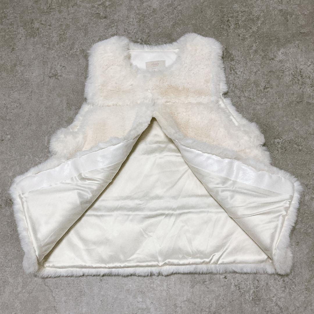 最終お値下げ！！【大人気】eimy itstore フェイクファーステップベスト