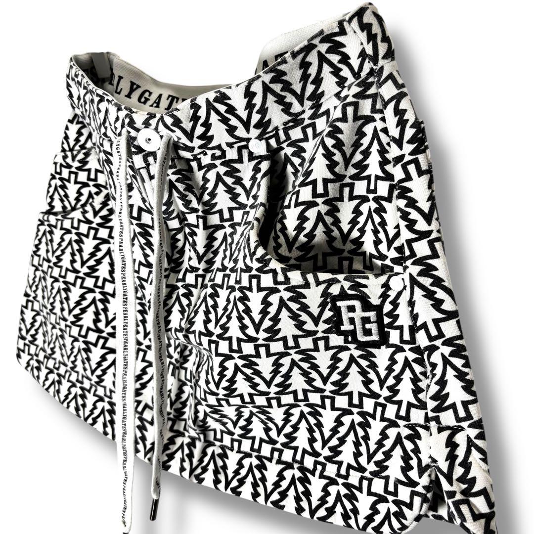 PEARLY GATES パーリーゲイツ ツリー柄 森柄 スカート S コットン