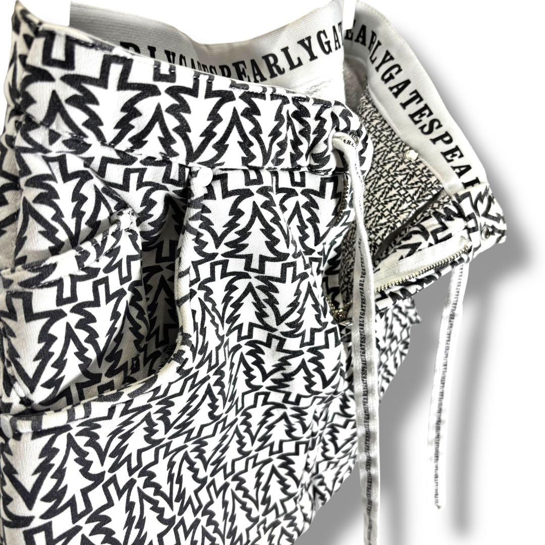 PEARLY GATES パーリーゲイツ ツリー柄 森柄 スカート S コットン