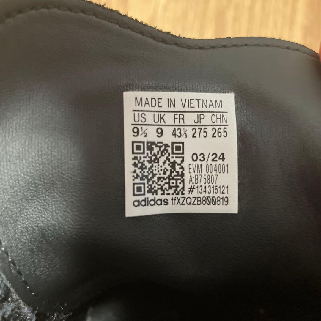 adidas Samba シューズ ブラック/ホワイト 9.5 27.5cm