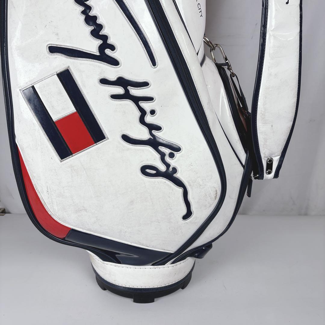 トミーヒルフィガー キャディバッグ ゴルフバッグ 6分割 フード付き