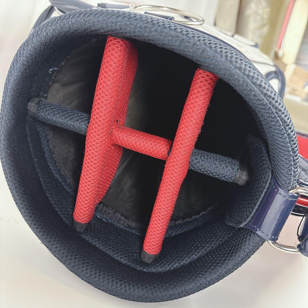 トミーヒルフィガー キャディバッグ ゴルフバッグ 6分割 フード付き