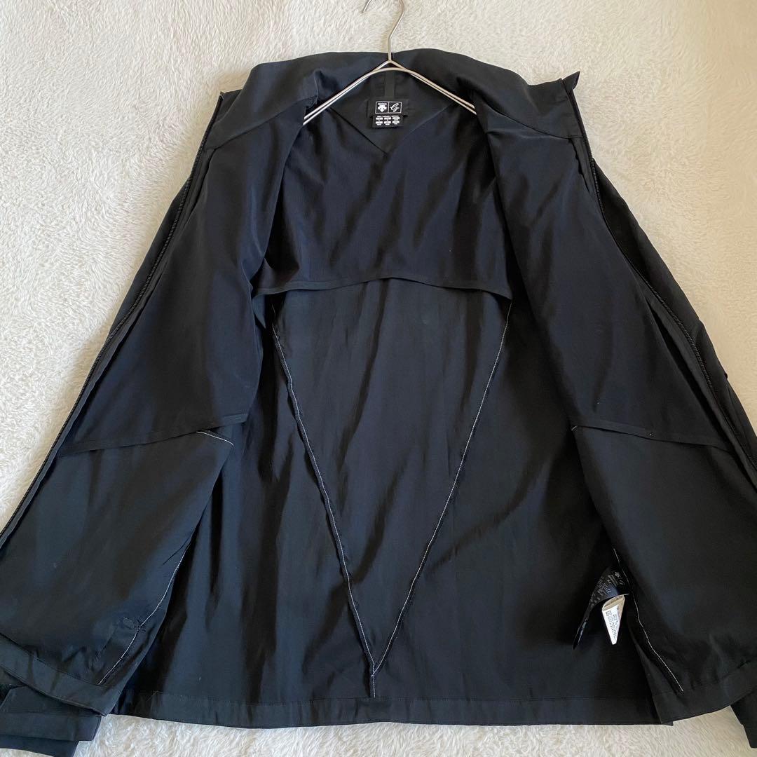 デサントゴルフ　ウィンドジャケット　ブラック　立体裁断　撥水　メンズ　L