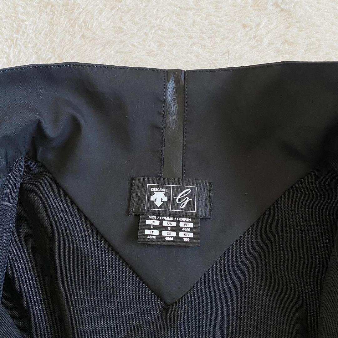 デサントゴルフ　ウィンドジャケット　ブラック　立体裁断　撥水　メンズ　L