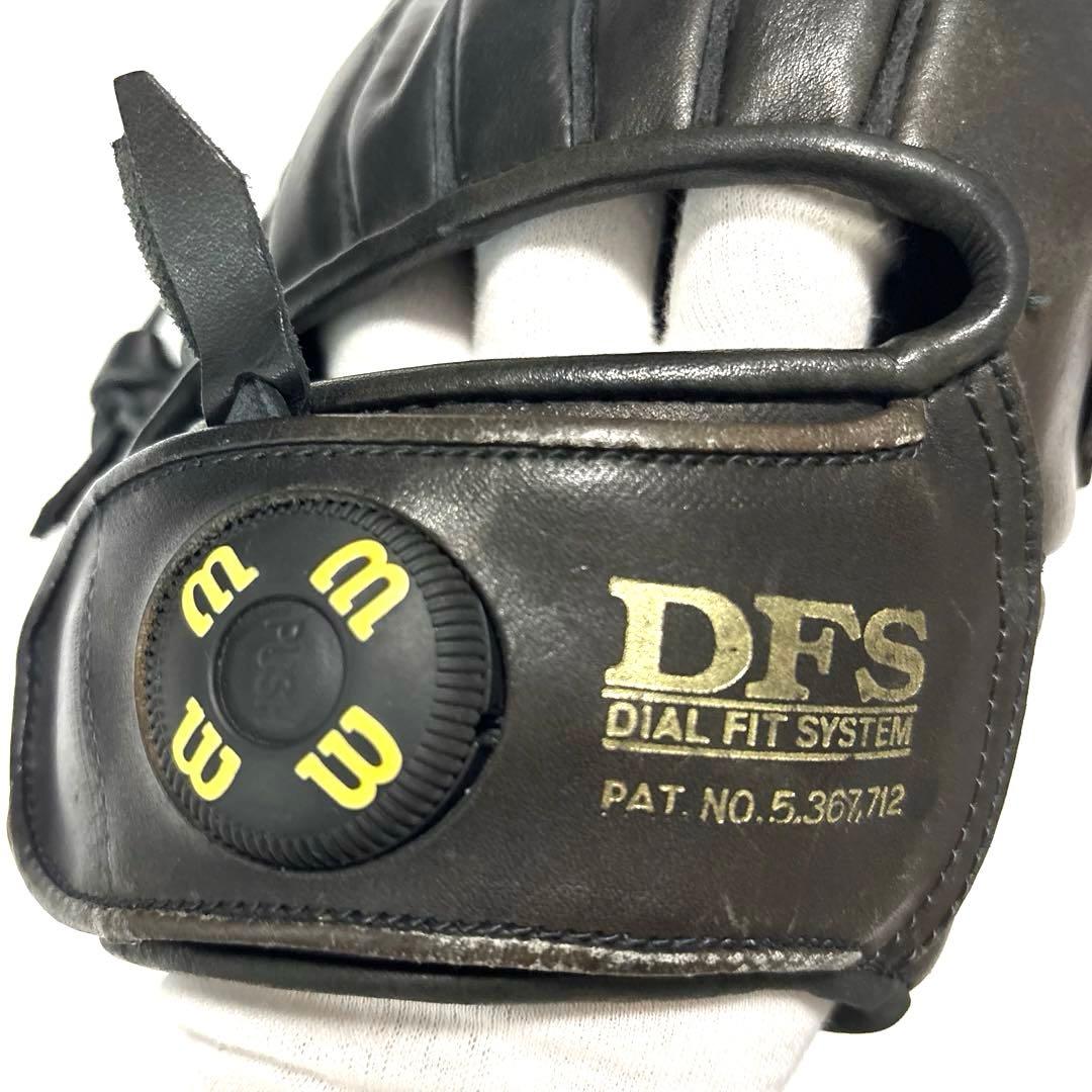 希少 Wilson ウィルソン DFS キップレザー グローブ プロスタッフ 黒
