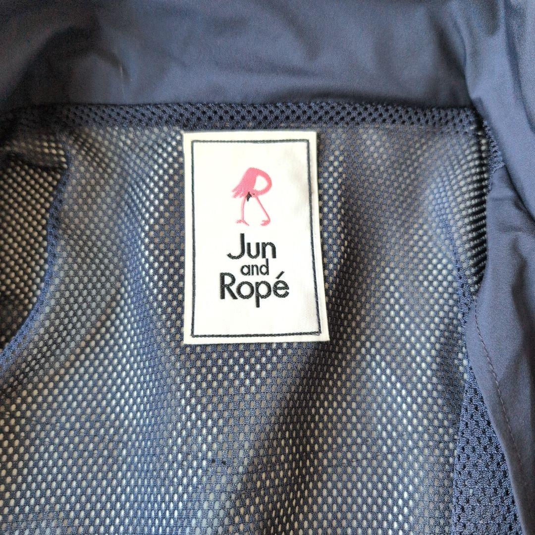 ジュンアンドロペ ゴルフ レインウェア 2WAY 紺 ネイビー M ワンピース