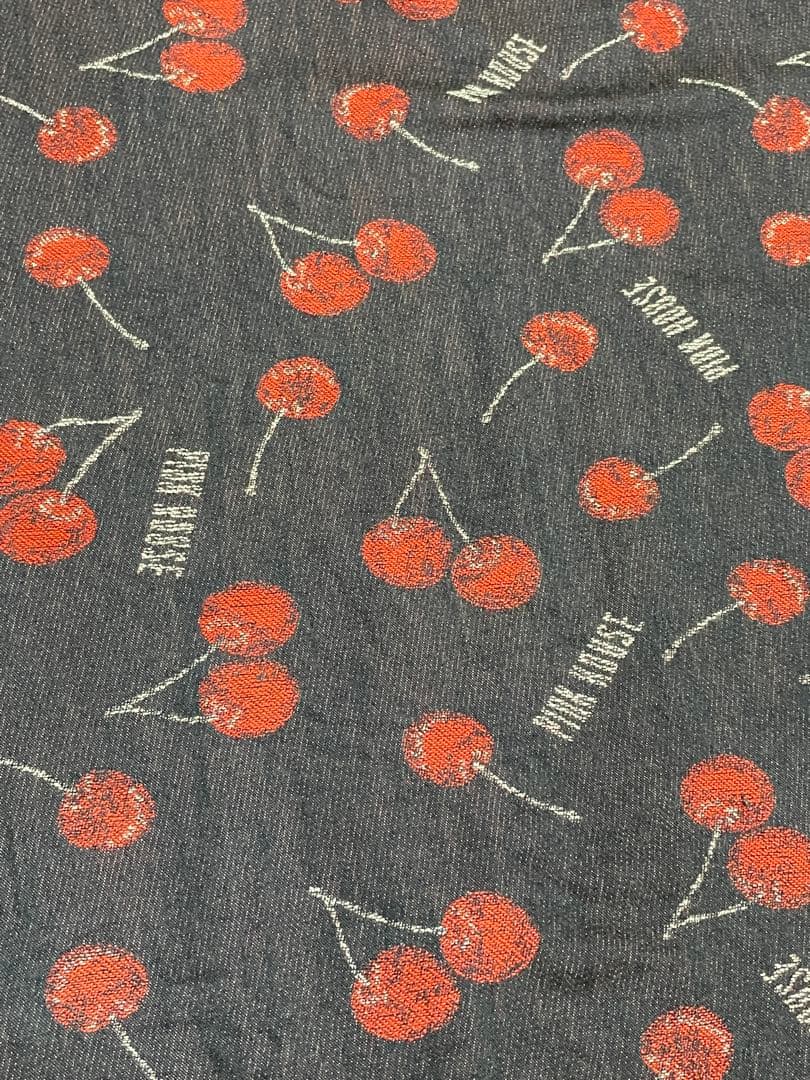 PINKHOUSE さくらんぼ柄 デニムワンピース チェリー柄