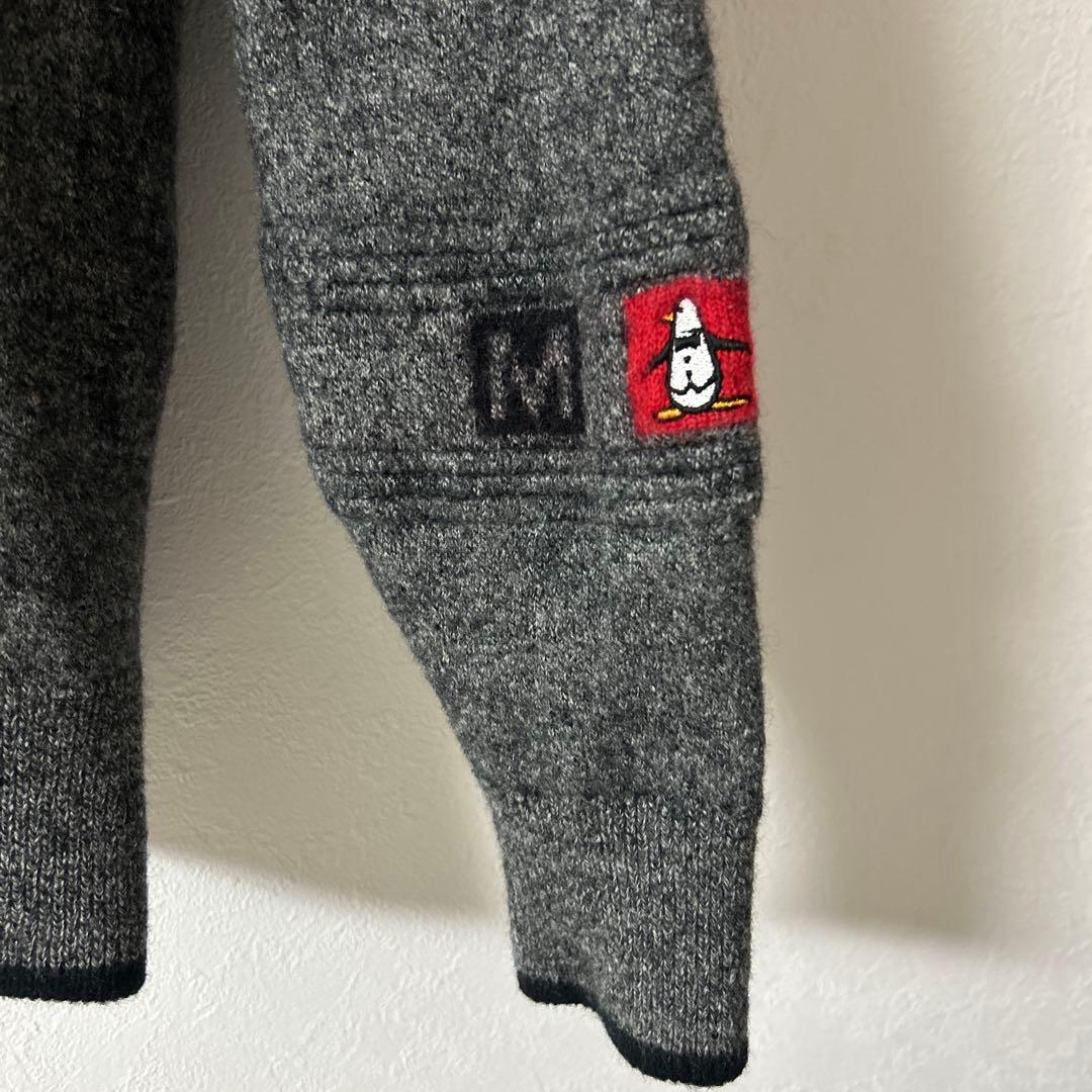 一度着用 マンシングウェア デサント ウール ニット ゴルフウェア