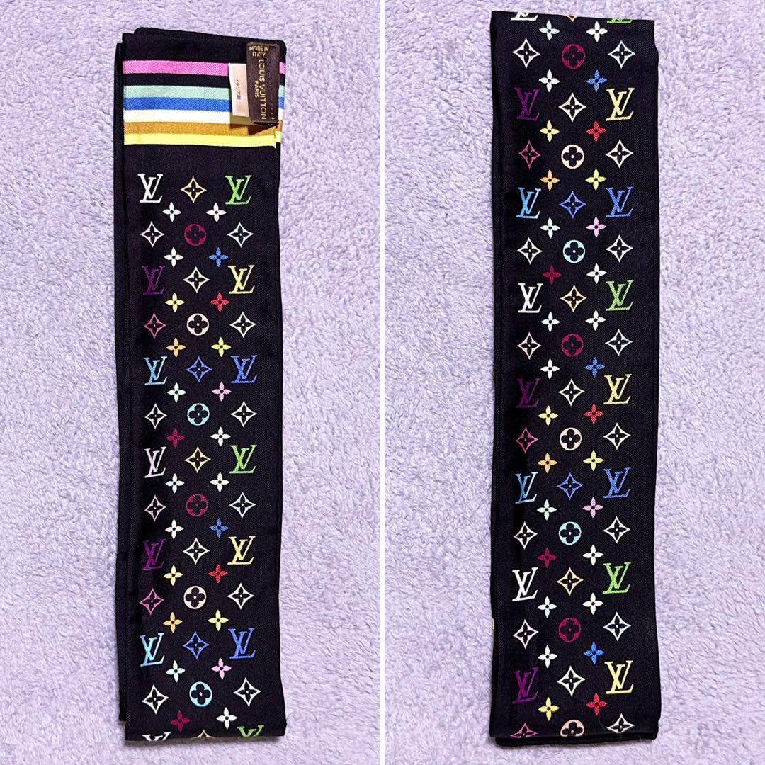 【未使用】ルイヴィトン スカーフ バンドー モノグラム マルチカラー スカーフ