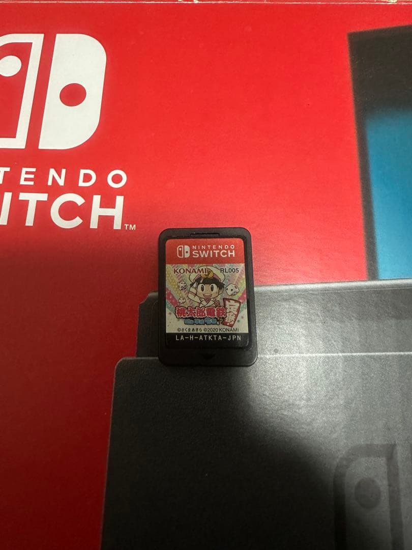 Nintendo Switch 本体 グレー（ソフト桃鉄付き）箱あり