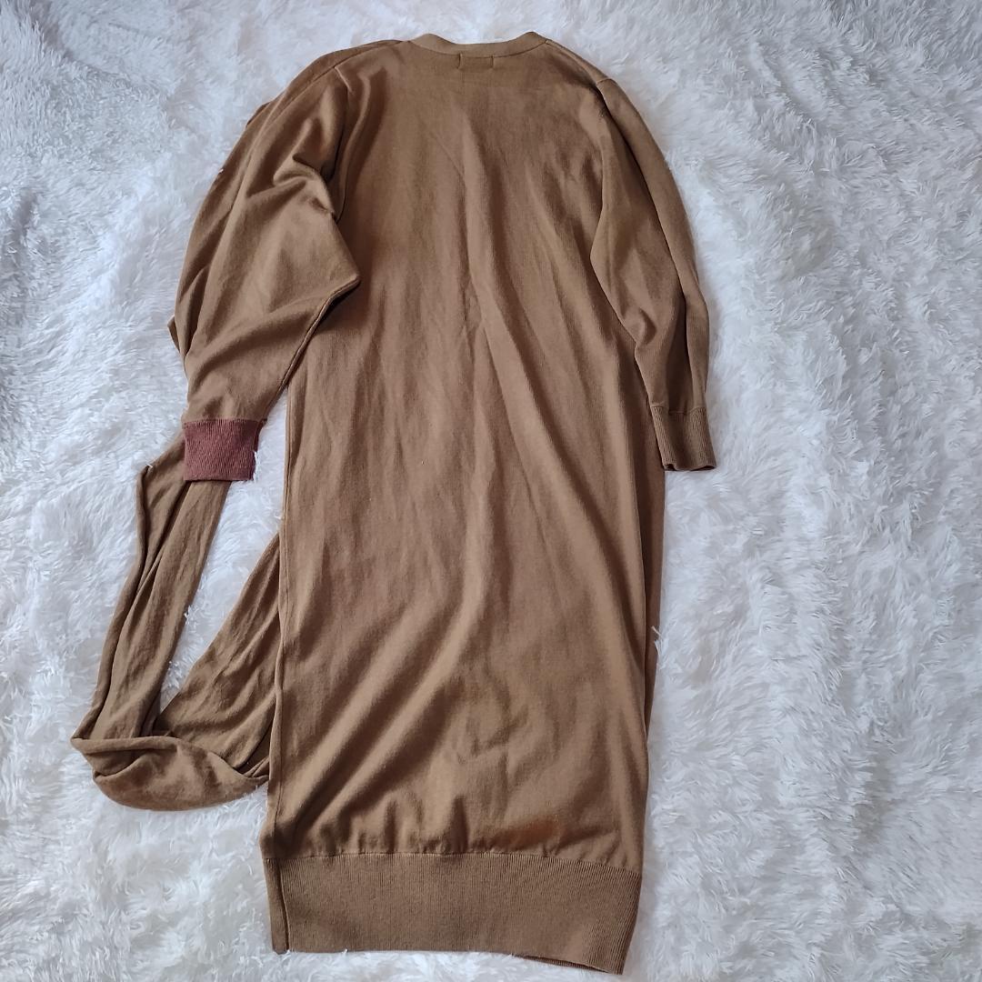 新品タグ付☆リムアーク Cross arrange long knit 36 S