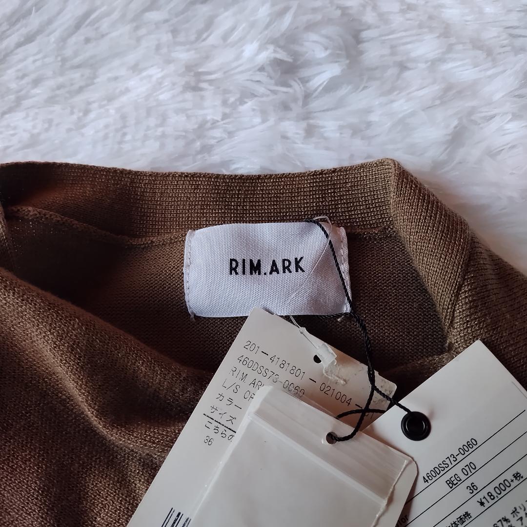 新品タグ付☆リムアーク Cross arrange long knit 36 S