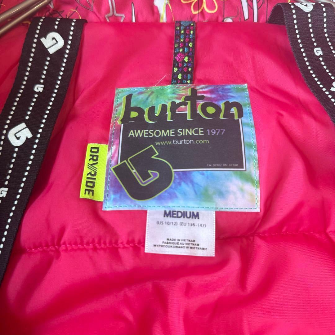バートンBurton スキーウェア 上下 キッズM 140cm 洗える 未使用級