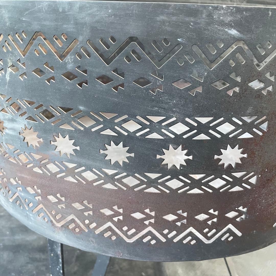 焚き火台　ナバホ柄