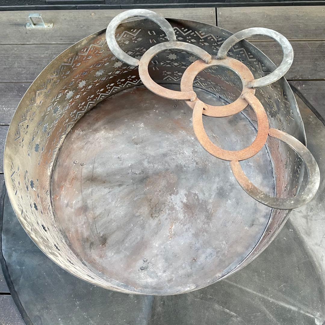 焚き火台　ナバホ柄