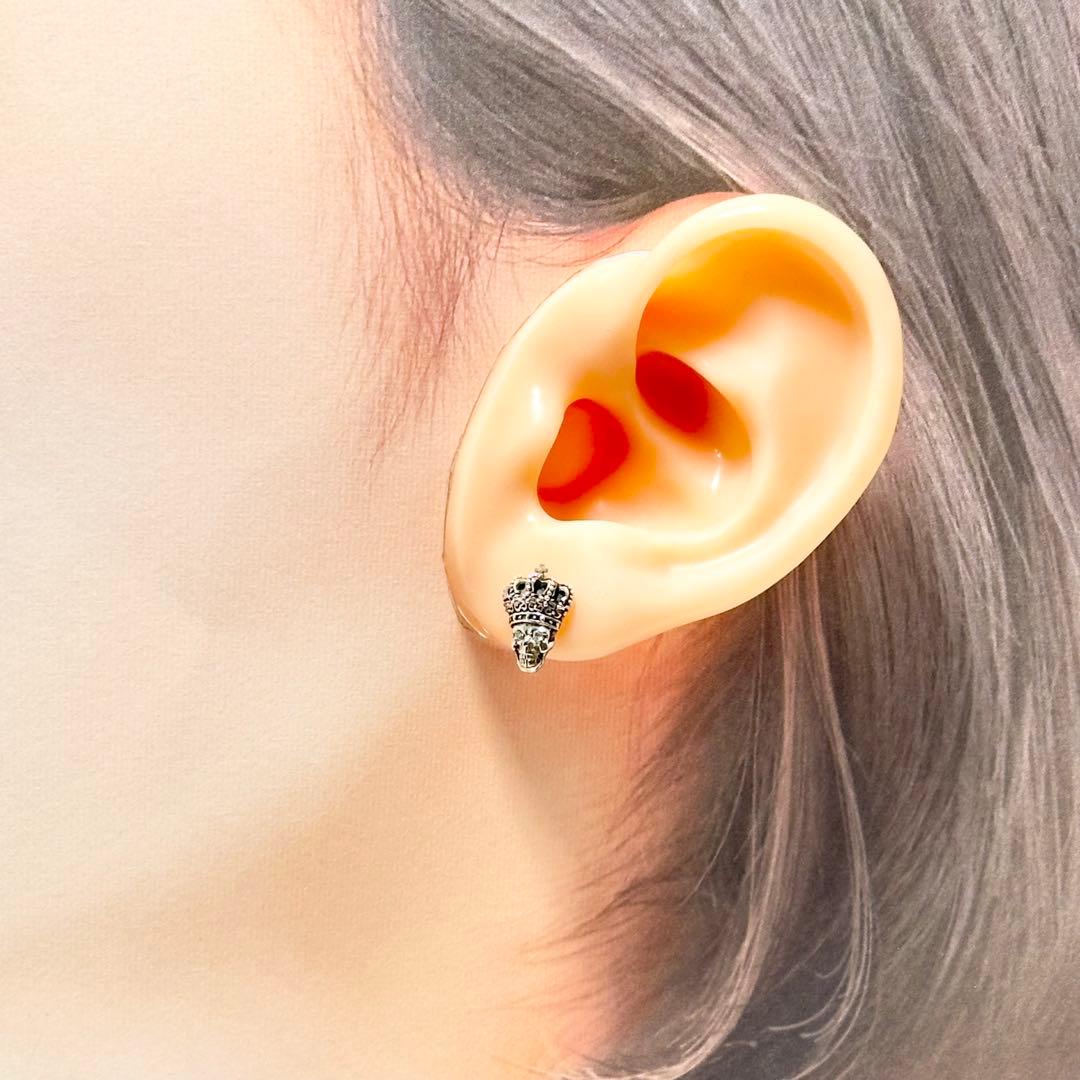 Justin Davis sixty nine ピアス　スカル　クラウン 925