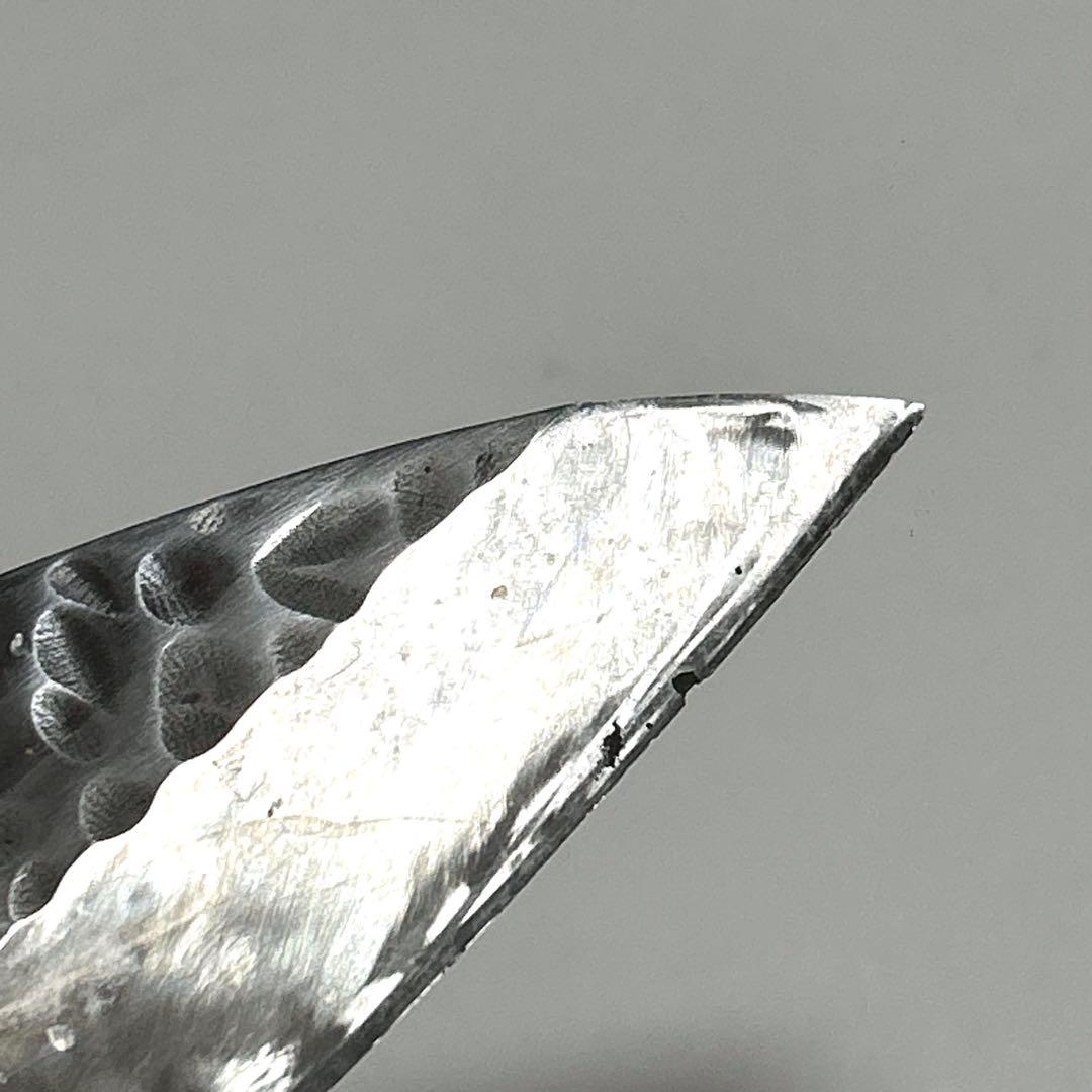 實光刃物 出刃包丁 165mm 槌目 和包丁 堺包丁