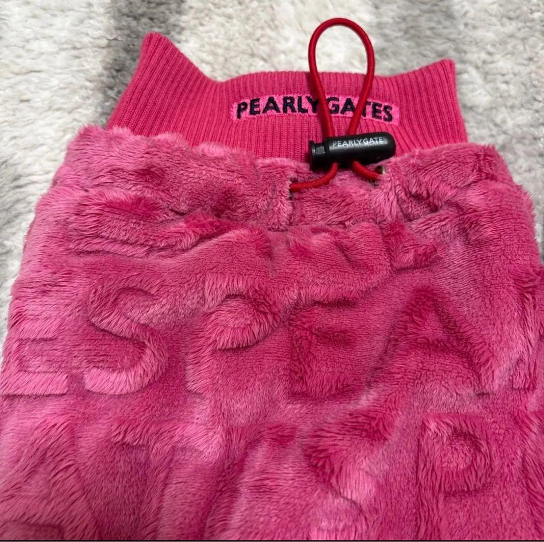 美品PEARLY GATES パーリーゲイツ　レッグウォーマー ピンク　ソックス