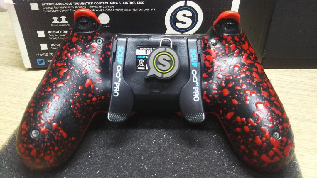 使用少 SCUF INFINITY 4PS PRO フルカスタム 赤&黒