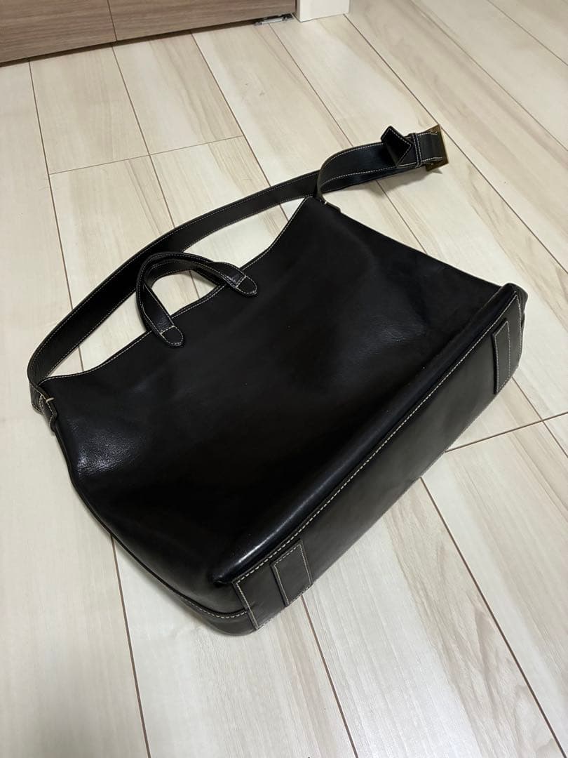 土屋鞄 黒 ディアリオ 2WAY トートバッグ ショルダーバッグ