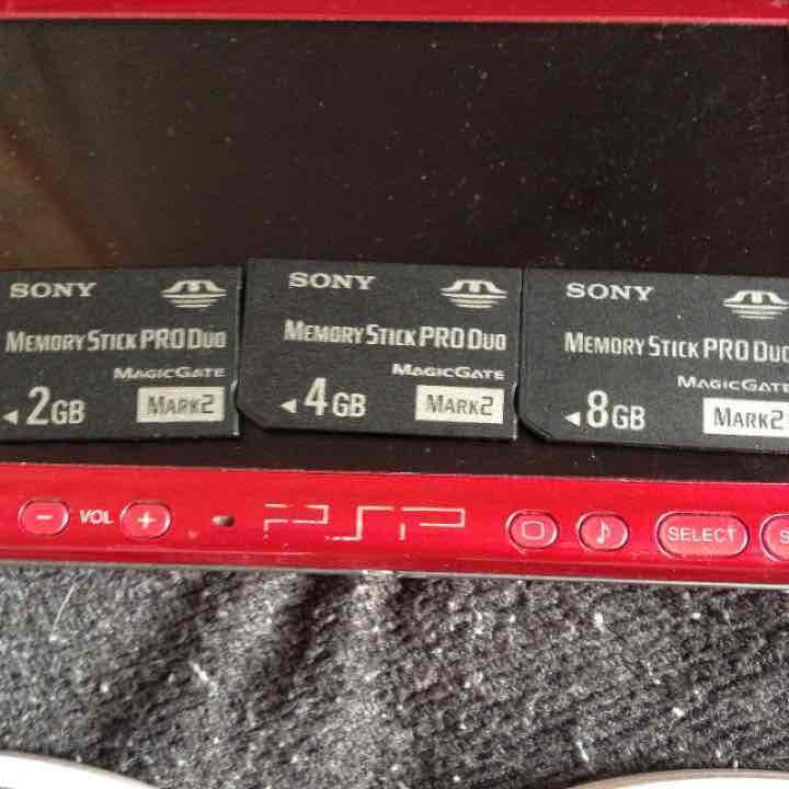 psp-3000 メモリー、カセット、セット