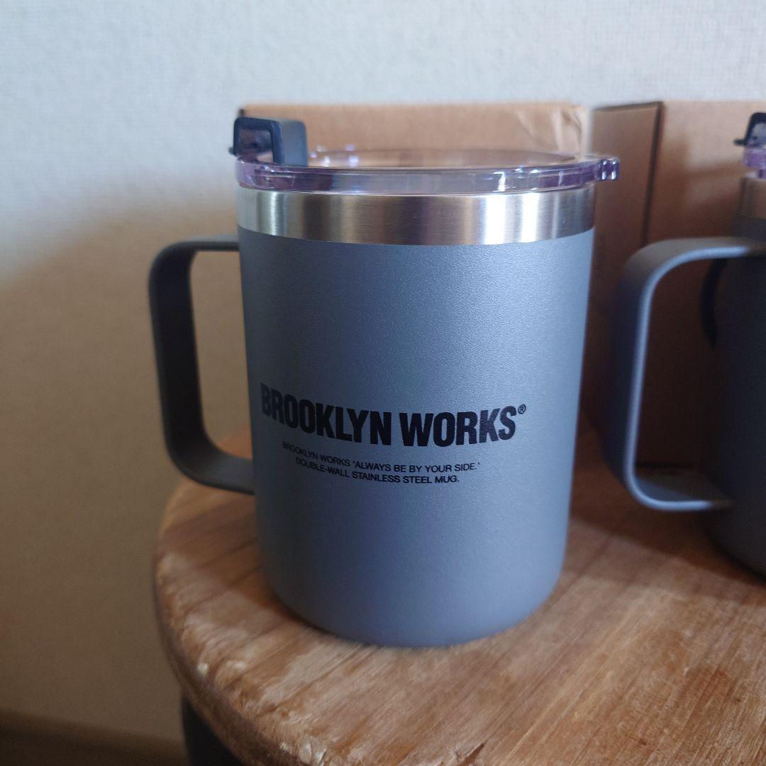 ブルックリンワークスCUP W ステンレス製ダブルマグカップ 2個
