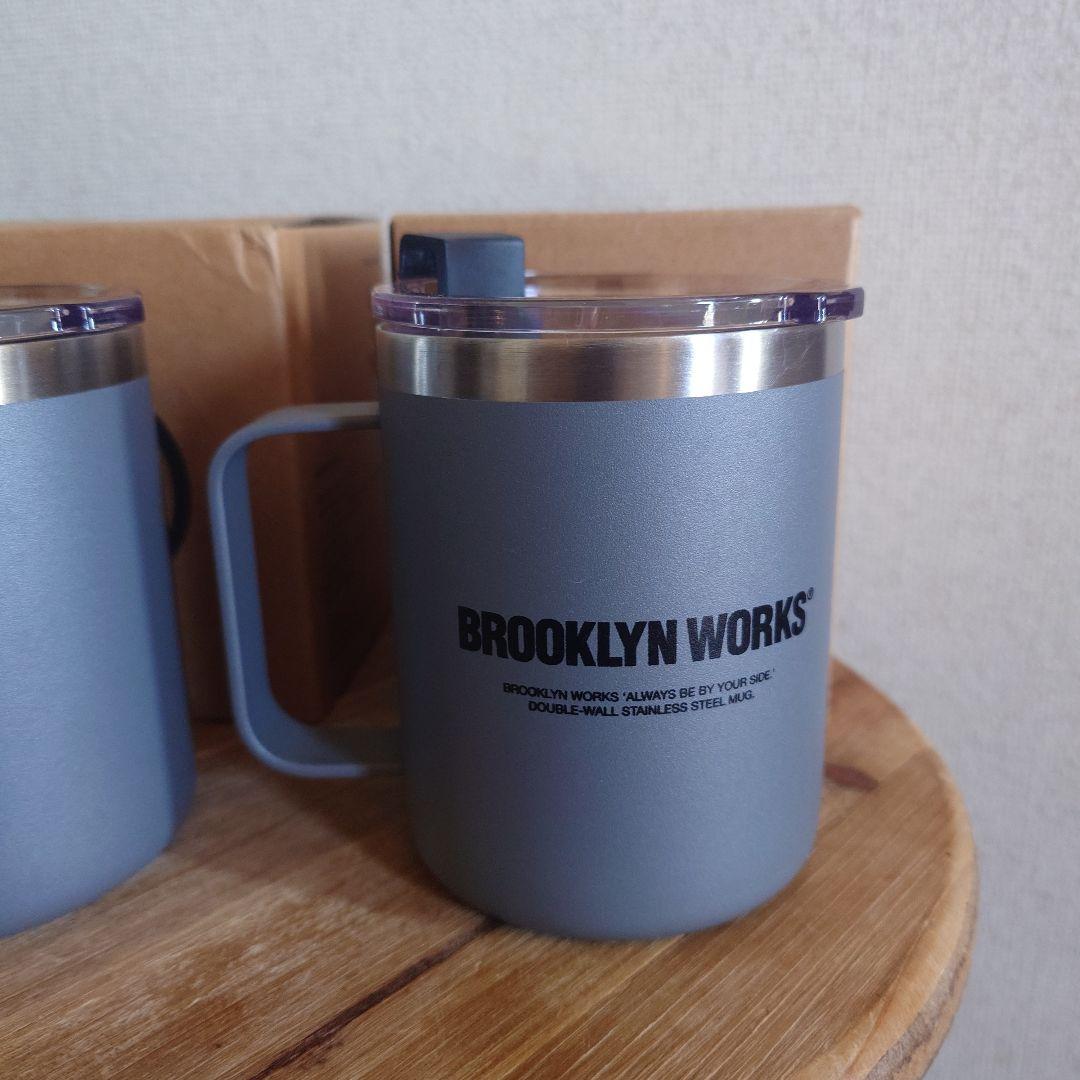 ブルックリンワークスCUP W ステンレス製ダブルマグカップ 2個