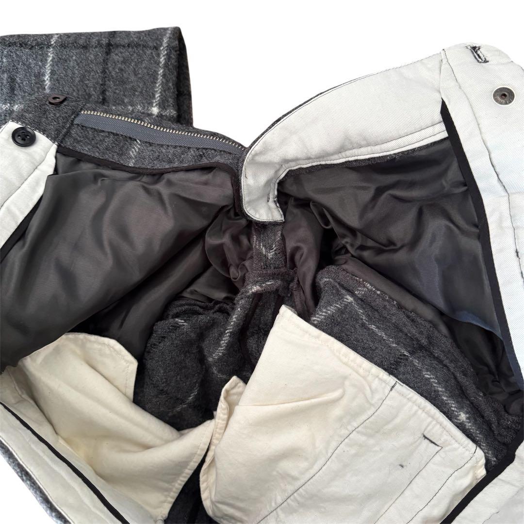 ラフアンドスウェル チェック柄 ゴルフ パンツ グレー Lサイズ