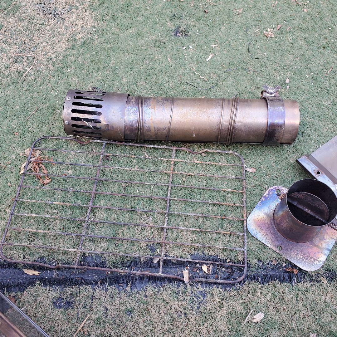 売り切れ　2次燃焼　薪ストーブ　バッフル付き　折り畳み