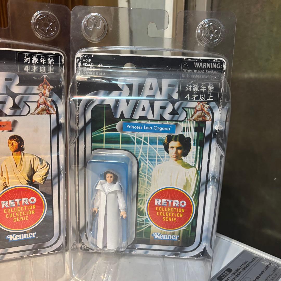 スターウォーズ　レトロシリーズ　3セット　ハンソロレイアルーク　専用ケース付き