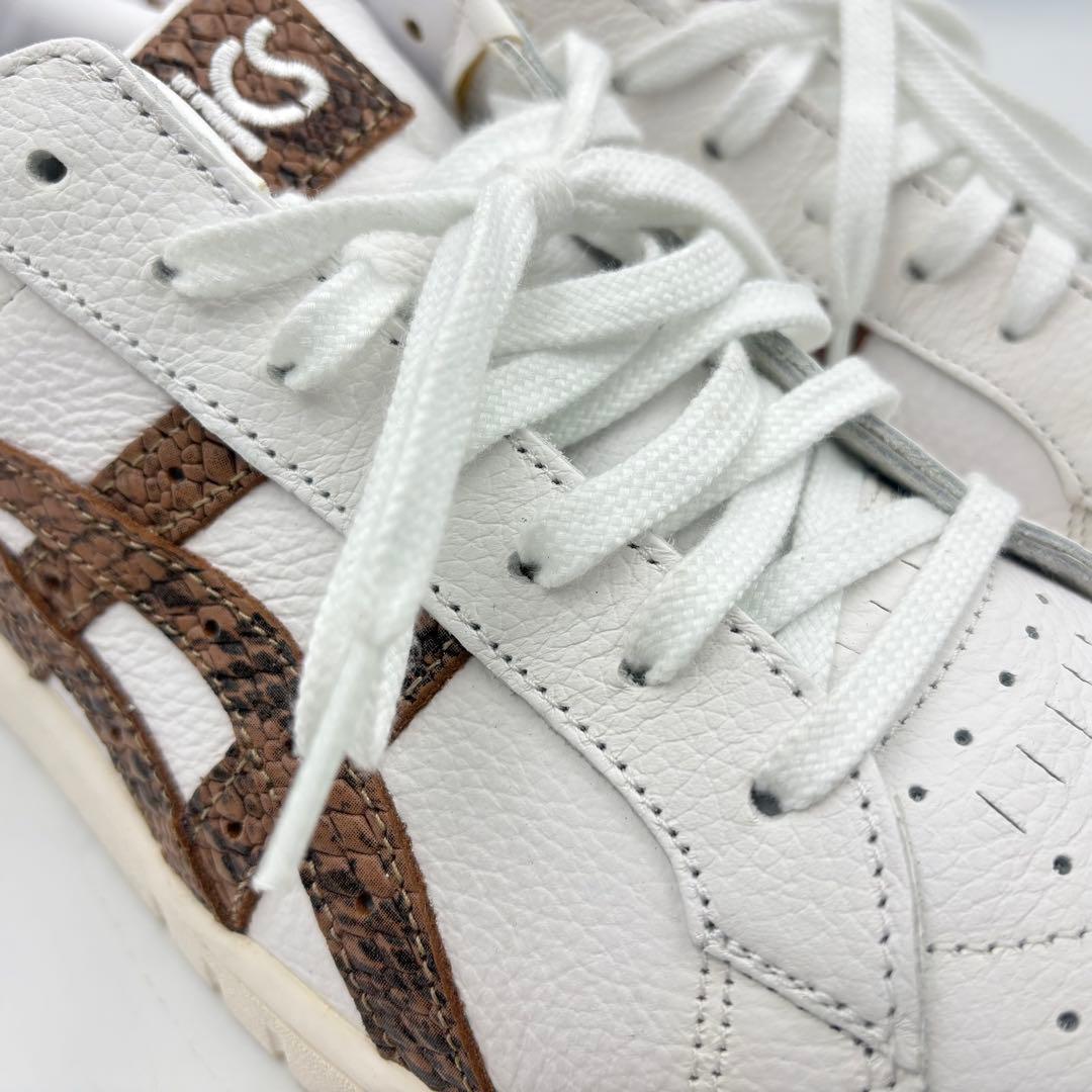 アシックス ゲル ポイントゲッター パイソン レザー スニーカー 27.5cm