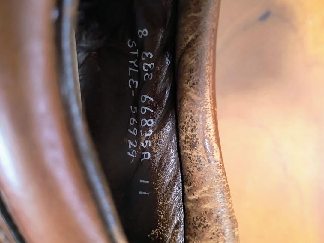 FOOTJOY フットジョイ　ウィングチップ ゴルフシューズ ブラウン　25.5