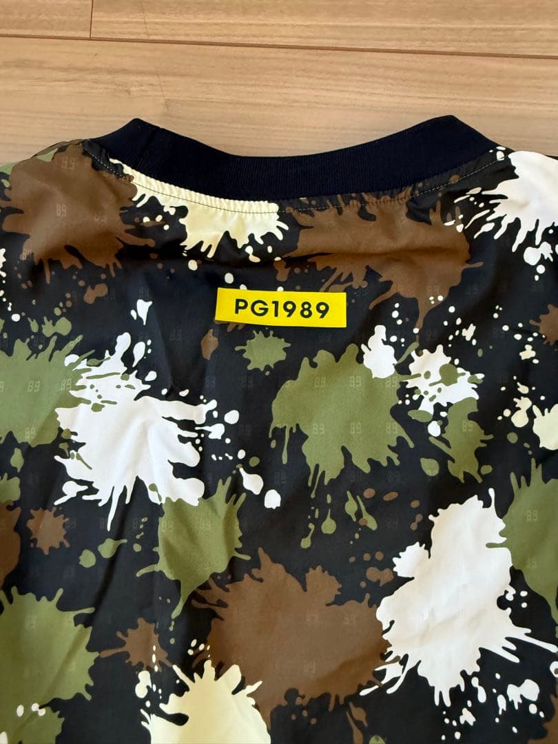 美品✨　パーリーゲイツ　蓄熱　ペイント柄　スニードジャック　ブルゾン　カモフラ