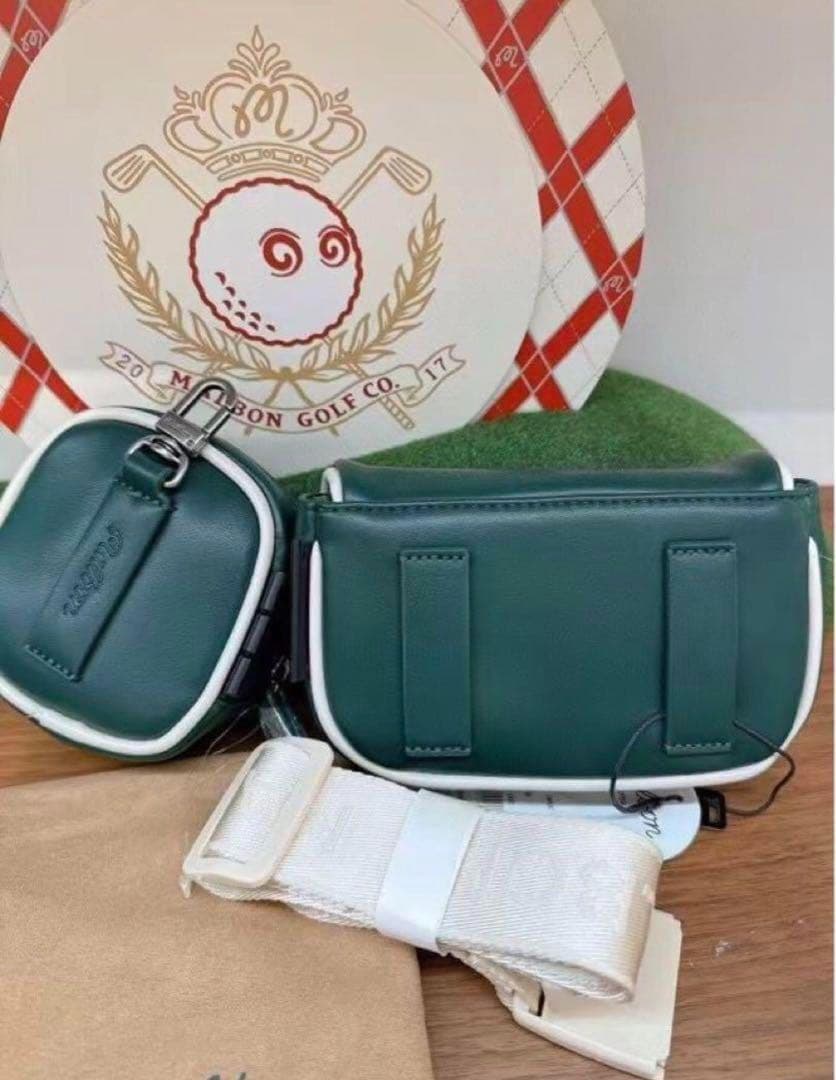 Malbon ゴルフ ボールバッグ 防水 二層構造ウエスト装着 ハンド兼用モデル