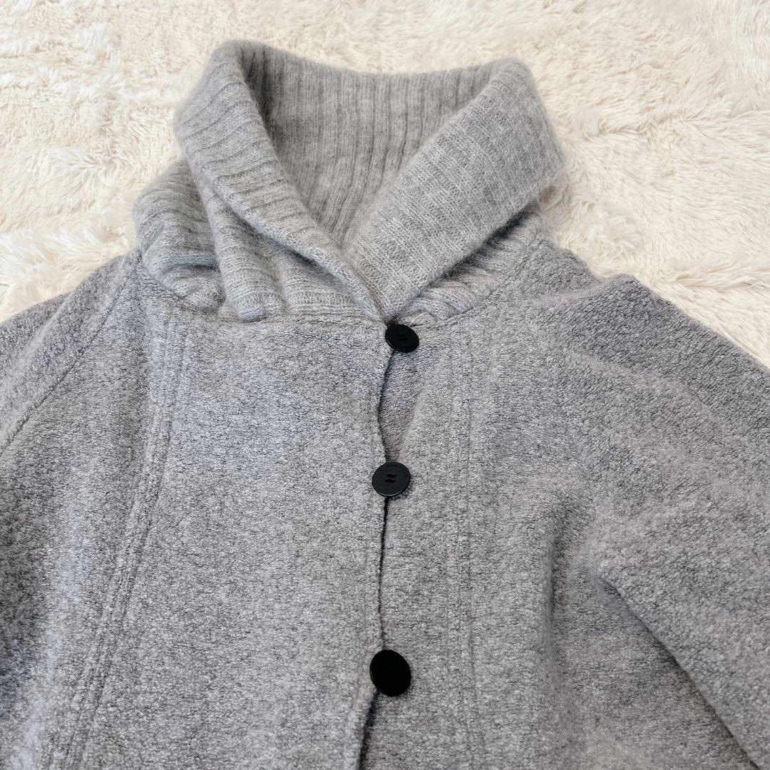 io comme io センソユニコ Aラインコート ニットロングカーディガン