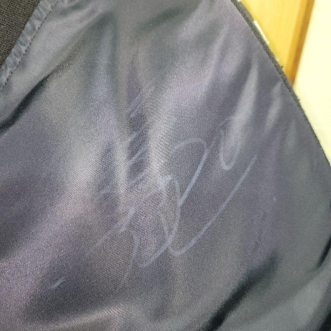 Mサイズ　サイン入りスタジャン　ローリングス×ミチココシノ×阪神タイガース