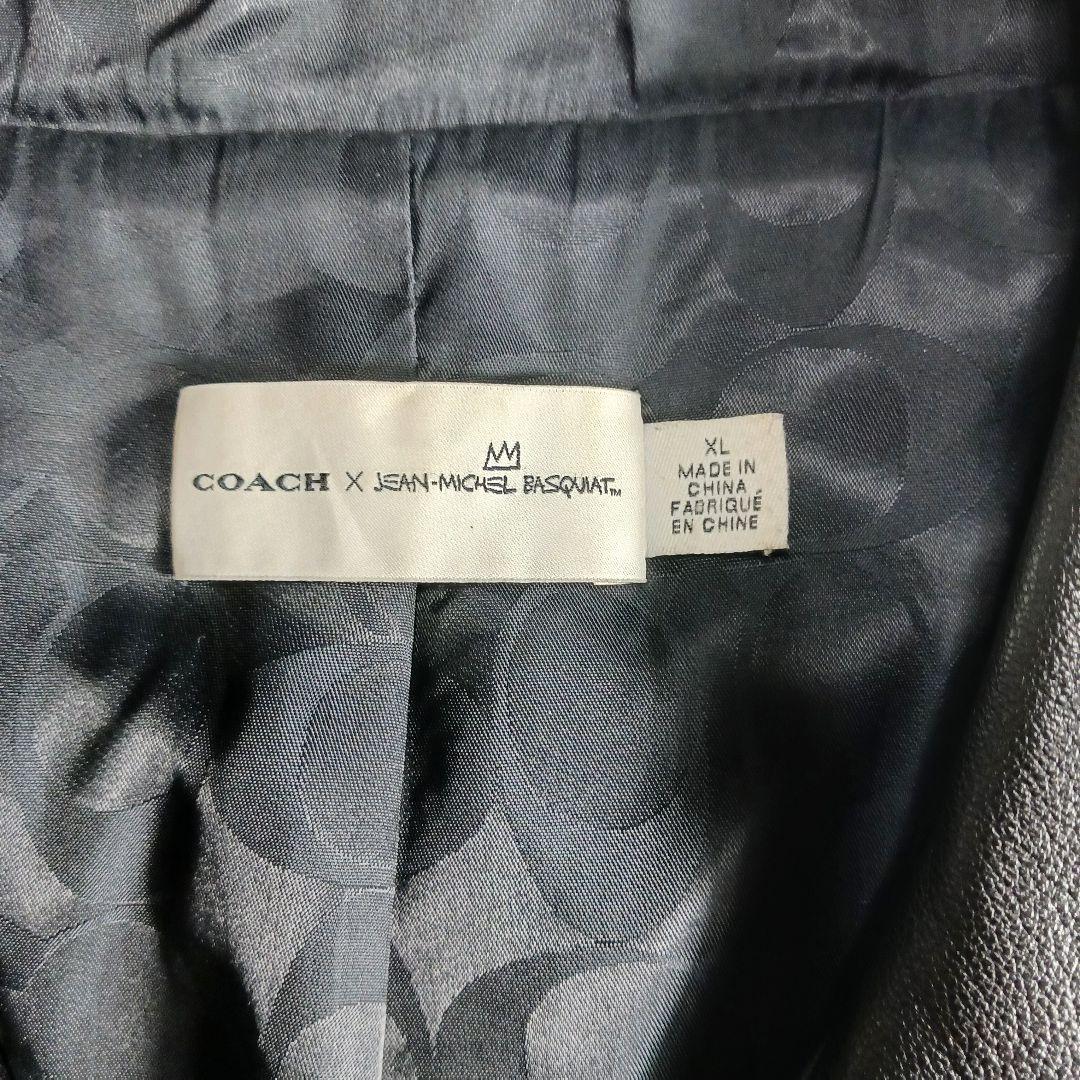 コーチ×ジャンミシェルバスキア　コラボ　ダブルライダース　XLサイズ　ラムレザー