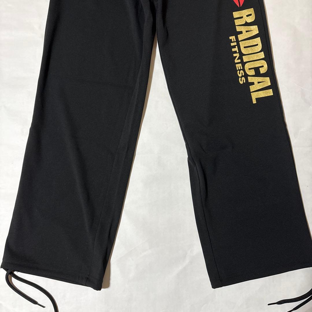 ラディカルフィットネス　ロングパンツ　【新品】　ブラック×ゴールド×レッド