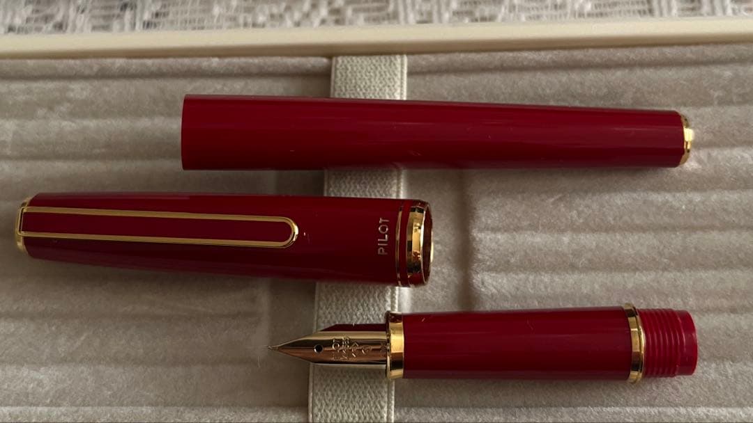 PILOT 万年筆&ボールペンセット ワインレッド