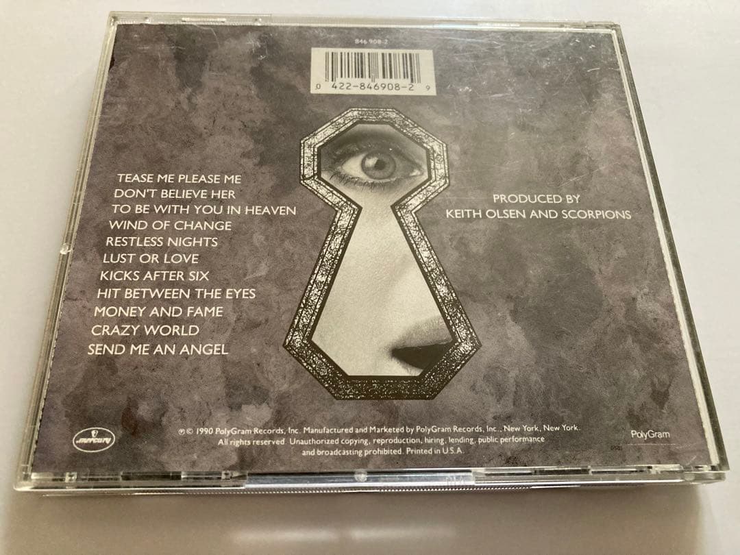 レア　スコーピオンズ　直筆サインCD scorpions ジャーマンロックドイツ