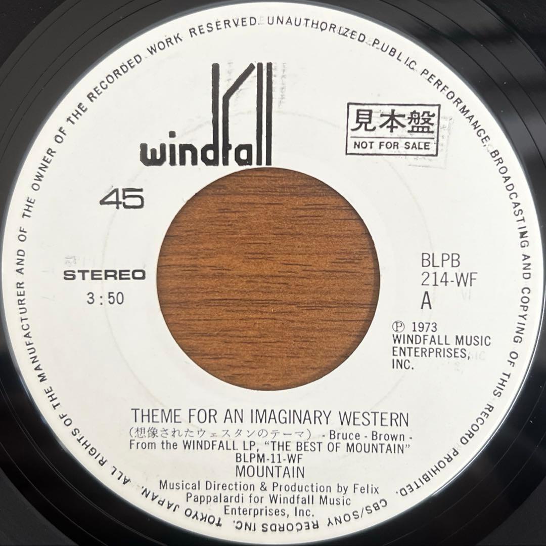【7inch/美品/見本盤】Mountain / 想像されたウェスタンのテーマ